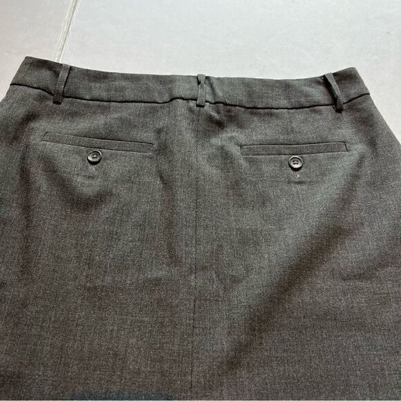 Body by Victoria The Christie Fit Skirt Gray Size 6 Pencil Front zip & Button - Picture 4 of 7